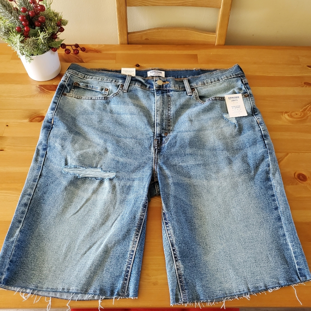DENIZEN from Levi's Men's Slim Denim 9" Jean Shorts super flex - Vintage - Picture 2 of 11